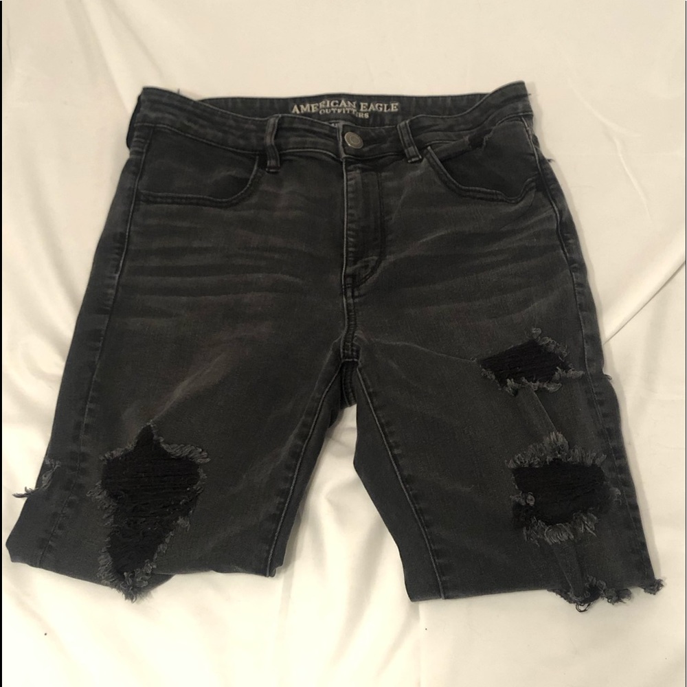 American Eagle | Black hi-rise jeggings